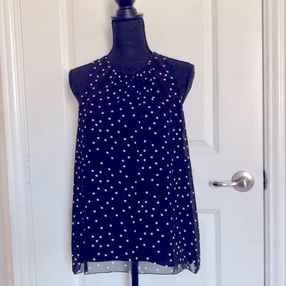 Vince Camuto Polka Dot Sleeveless Top Size Small - Picture 9 of 12